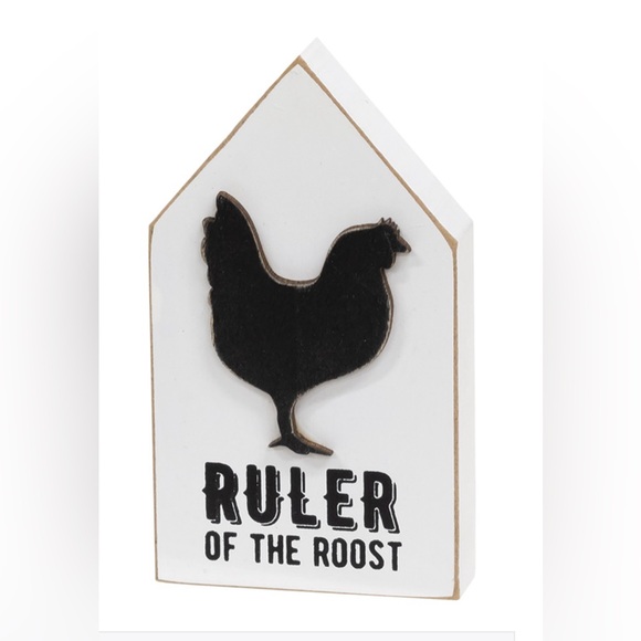 *Ruler of the Roost Wooden House Shaped Shelf Sitter - Picture 13 of 14